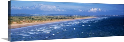 High angle view of a beach Saunton Sands Saunton North Devon Devon England