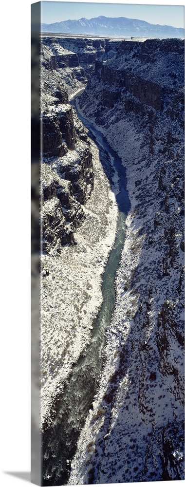 High angle view of a canyon, Rio Grande Rift, Taos, New Mexico, USA