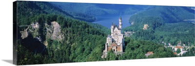 High angle view of a castle Neuschwanstein Castle Bavaria Germany