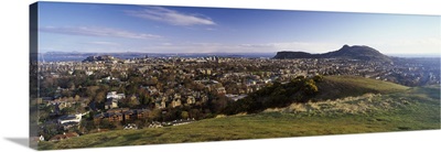 High angle view of a city Arthurs Seat Edinburgh Scotland