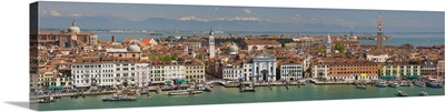 High angle view of a city at the waterfront Venice Veneto Italy