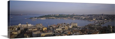 High angle view of a city, Istanbul, Turkey
