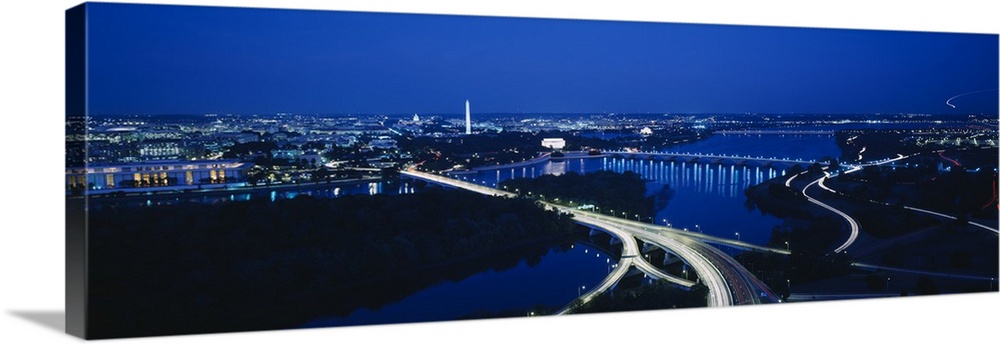 High angle view of a city, Washington DC
