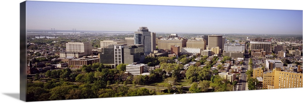 High angle view of a city, Wilmington, Delaware