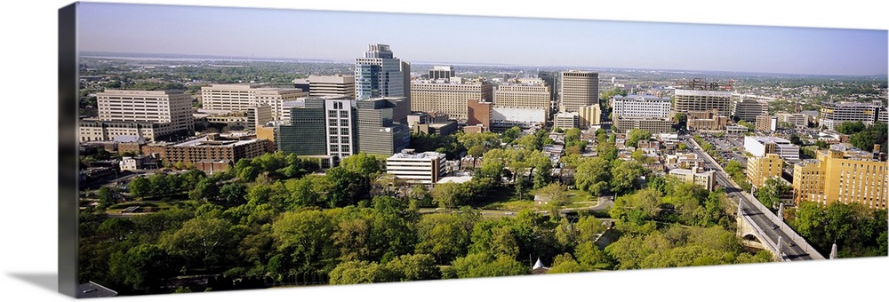 High angle view of a city, Wilmington, Delaware