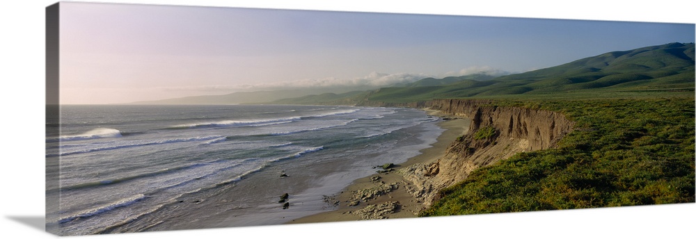 High angle view of a coast, Jalama Beach, California