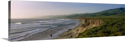 High angle view of a coast, Jalama Beach, California