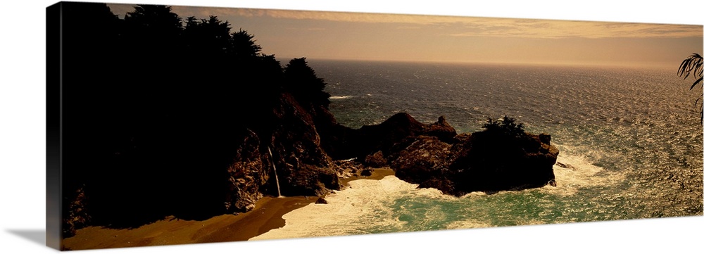 High angle view of a coastline, Carmel, California