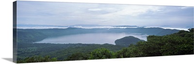 High angle view of a lake, Crater Lake, Cerro Verde National Park, El Salvador