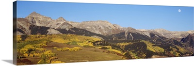 High angle view of a mountain range, Colorado