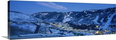 High angle view of a town, Telluride, Colorado