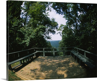 High angle view of an observation point, Tennessee