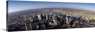 High angle view of buildings in a city, Nashville, Tennessee