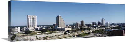 High angle view of buildings in a city, Orlando, Florida