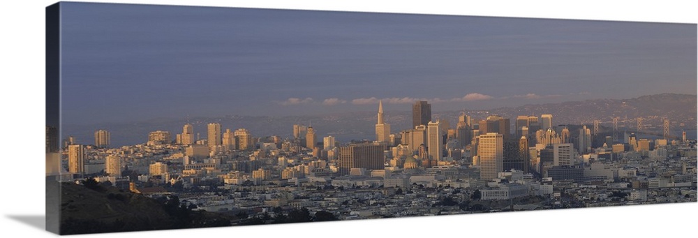 High angle view of buildings in a city, San Francisco, California