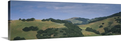 High angle view of hills, Santa Barbara County, California