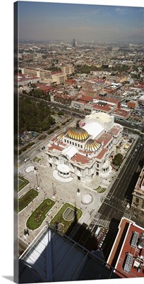High angle view of Palacio de Bellas Artes, Mexico City, Mexico
