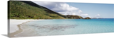 High angle view of the beach, Cinnamon Bay, St John, US Virgin Islands