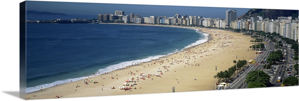 High angle view of the beach, Rid de Janeiro, Brazil