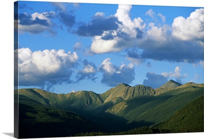 High clouds over Rocky Mountains, summer, Colorado