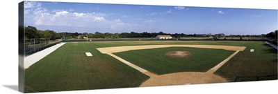 High school baseball diamond field, Lincolnshire, Lake County, Illinois,