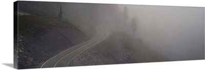 Highway on a hillside, Cascade Mountains, Washington State