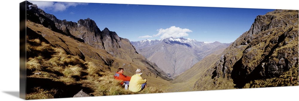 Hikers on Inca Trail Peru