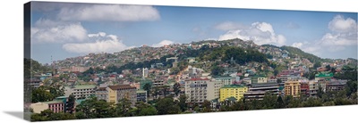 Hillside houses in Baguio City, Luzon, Philippines