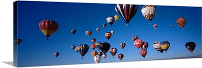 Hot air balloons floating in sky, Albuquerque International Balloon Fiesta, Albuquerque, Bernalillo County, New Mexico,