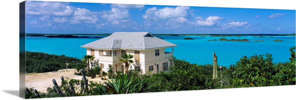 House at the coast, Chalk Sound National Park, Providenciales, Turks And Caicos Islands