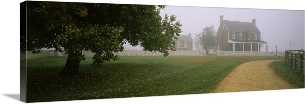 House in a park, Appomattox Court House National Historical Park, Virginia