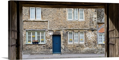 House viewed from an open door, Lacock, Wiltshire, England