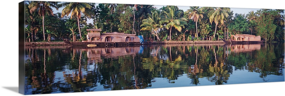 Houseboats on water, Kerala, India