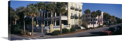 Houses along a street, Battery Area, Charleston, South Carolina