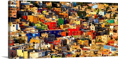 Houses in a city, Guanajuato, Mexico