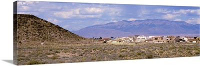 Houses on a landscape, Petroglyph National Monument, Albuquerque, New Mexico