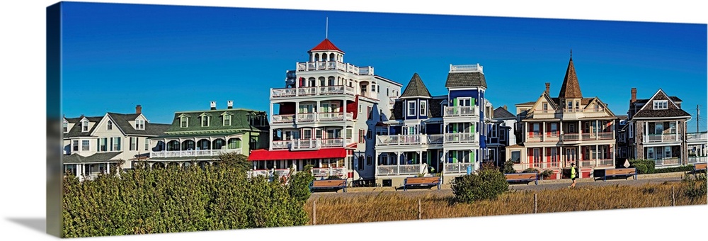 Houses on the beach, Morning Star Villa, Beach Avenue, Cape May, Cape May Peninsula, Cape May County, New Jersey, USA