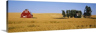Huts in a landscape, Uniontown, Washington State