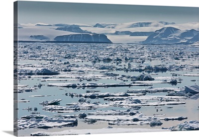 Icebergs, Hinlopen Strait, Spitsbergen Island, Svalbard, Norway