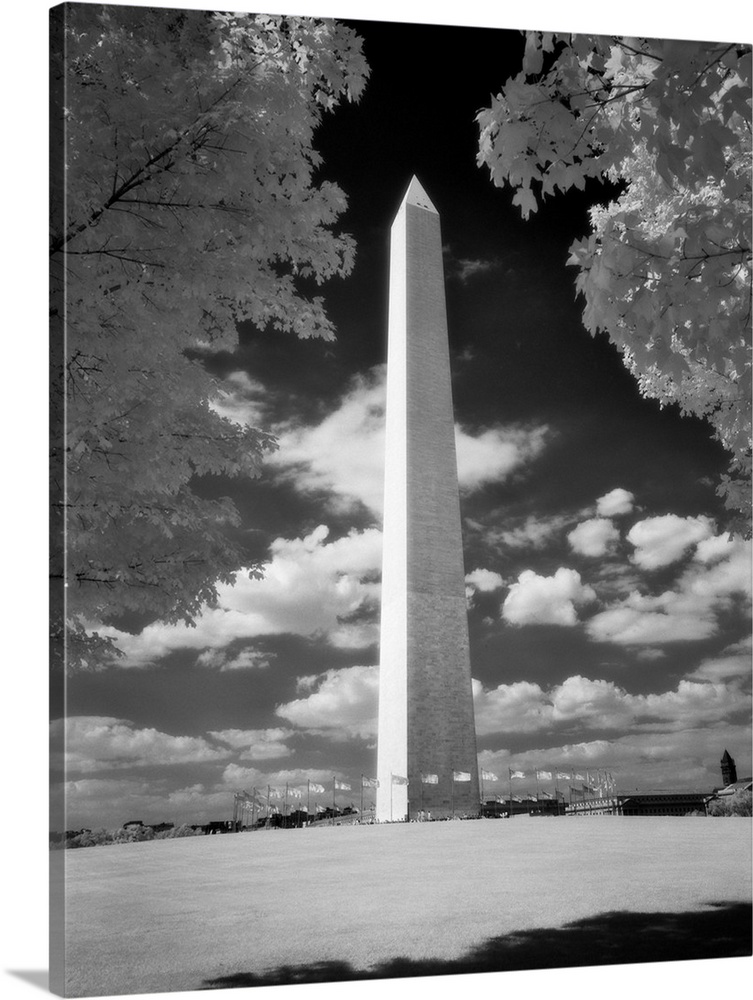 Infrared Photograph Of Washington Monument Washington Dc USA.
