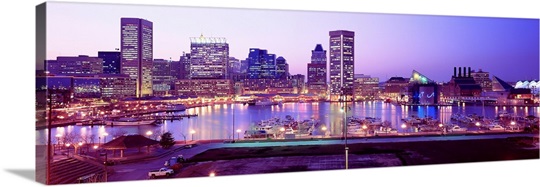 Inner Harbor Baltimore MD Photo Canvas Print | Great Big Canvas