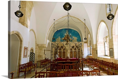 Interior of a Synagogue, Jerusalem, Israel