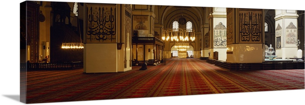 Interior Ulu Mosque Bursa Turkey