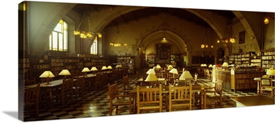 Interiors of a public library, Granollers, Barcelona, Catalonia, Spain