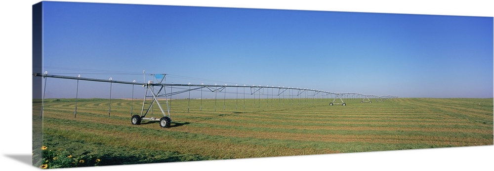 Irrigation in an alfalfa field, Haskell County, Kansas