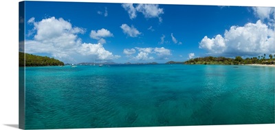 Island in the sea, Caneel Bay, St. John, US Virgin Islands