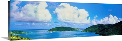 Islands in the ocean, North Sound, East End, Virgin Gorda, British Virgin Islands