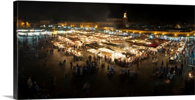 Jemaa el-Fna at night, Marrakesh, Morocco