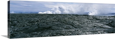 Kilauea lava flowing into the Pacific Ocean, Hawaii Volcanoes National Park, Hawaii