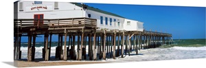 Kitty Hawk Pier on the beach, Kitty Hawk, Dare County, Outer Banks, North Carolina image thumbnail